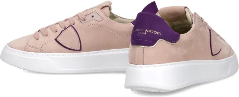 Philippe Model Paris Sneakers met suède vlakken Roze - Foto 4