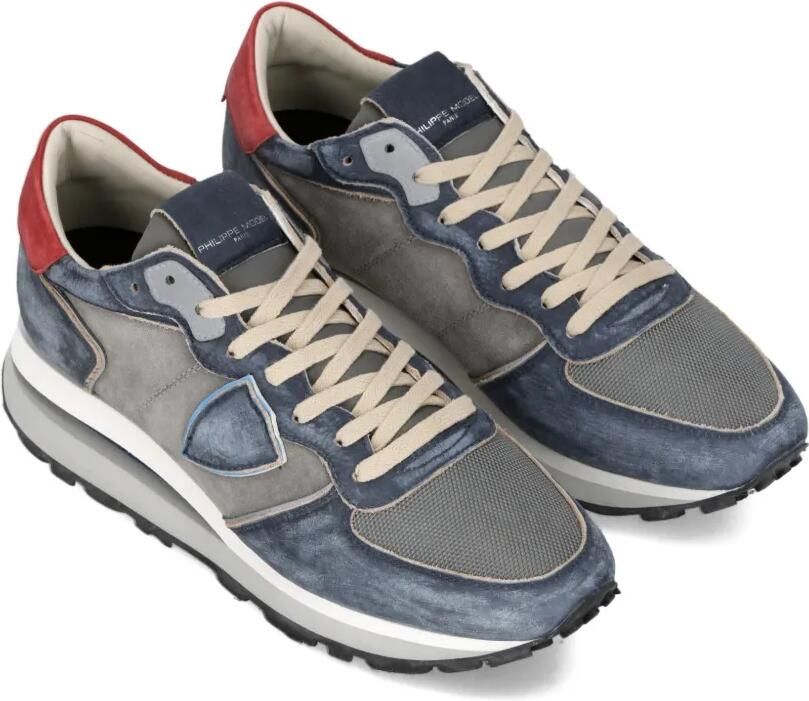 Philippe Model Paris Sneakers met vlakken Blauw - Foto 3