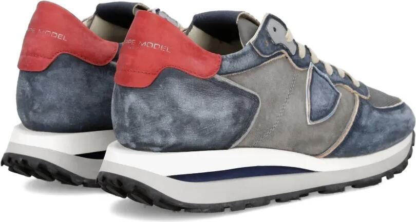 Philippe Model Paris Sneakers met vlakken Blauw - Foto 4
