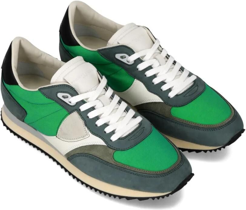 Philippe Model Paris Sneakers met vlakken Groen - Foto 3