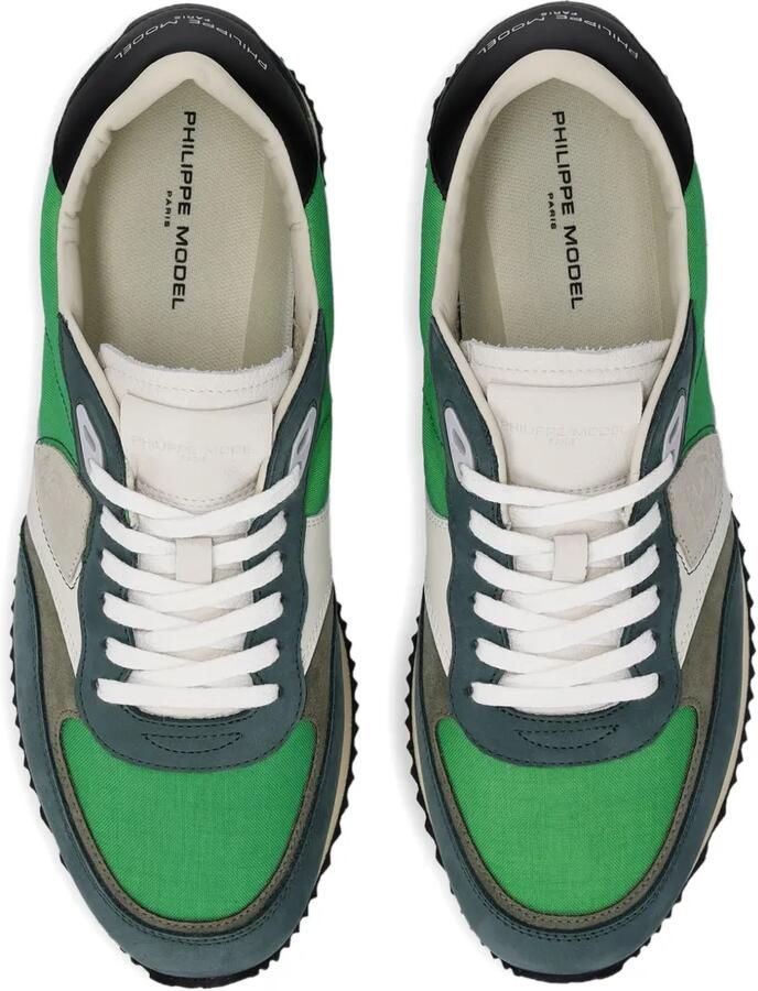 Philippe Model Paris Sneakers met vlakken Groen - Foto 2