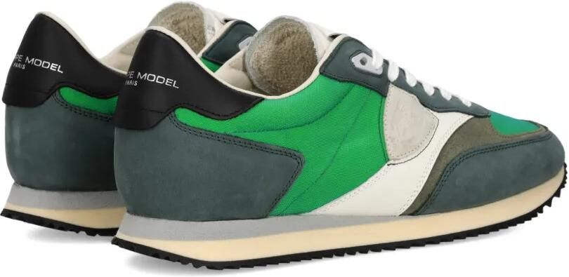 Philippe Model Paris Sneakers met vlakken Groen - Foto 4