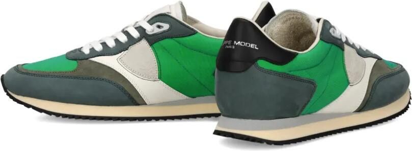 Philippe Model Paris Sneakers met vlakken Groen - Foto 5