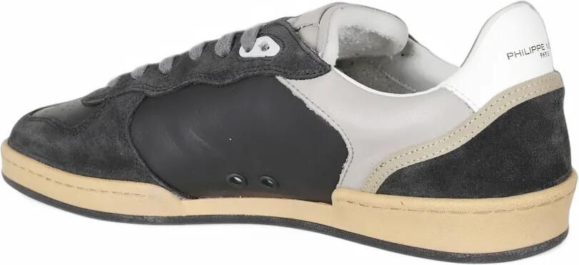 Philippe Model Paris suede-panelled sneakers Zwart - Foto 3