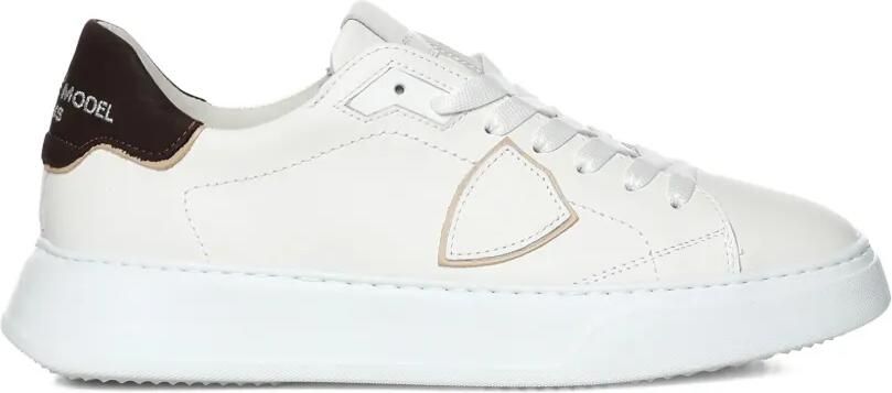 Philippe Model Paris Temple leren sneakers Wit