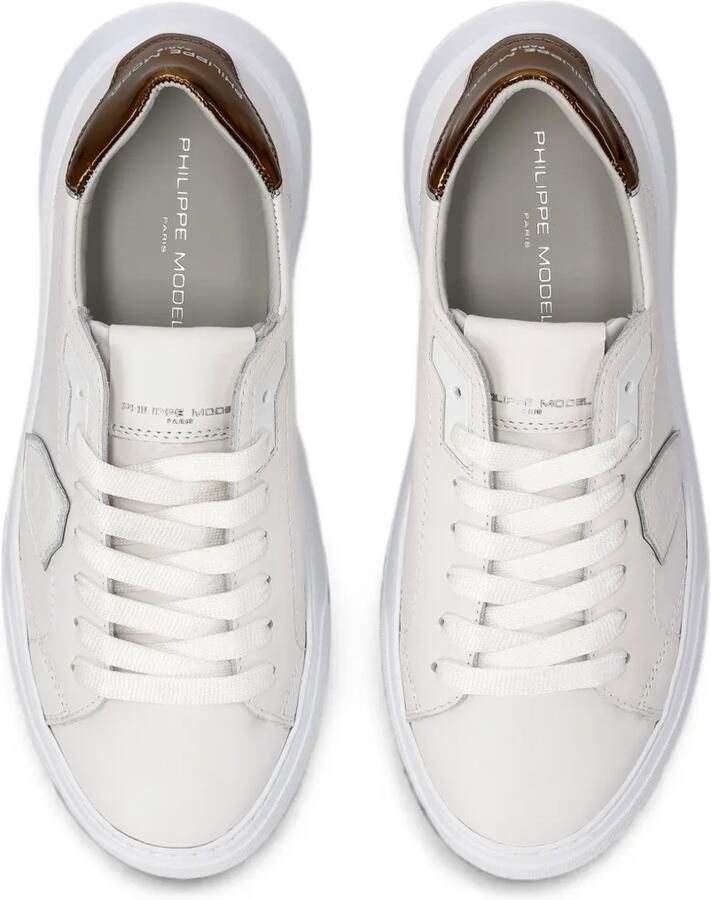 Philippe Model Paris Temple Low leren sneakers Wit - Foto 2