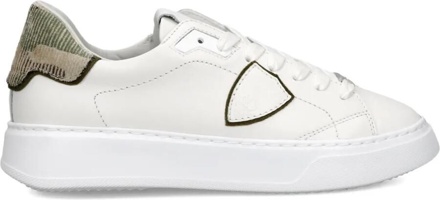 Philippe Model Paris Temple Low sneakers Wit