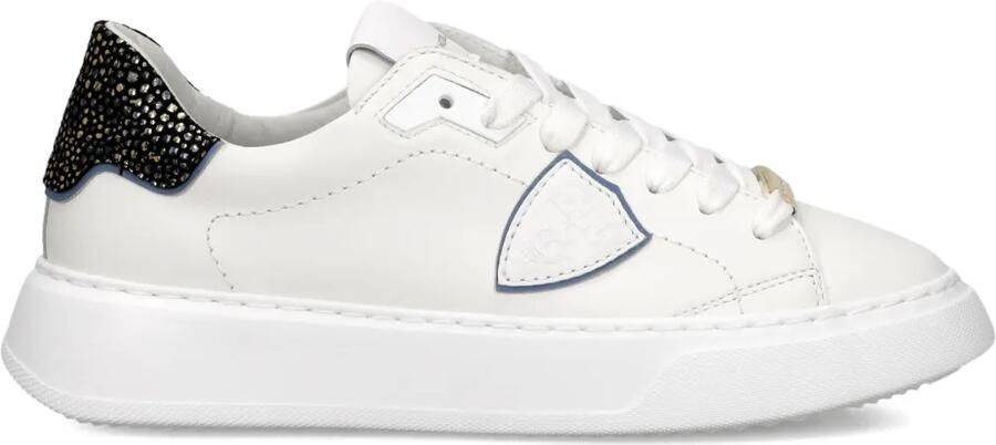 Philippe Model Paris Temple sneakers met luipaardprint Wit