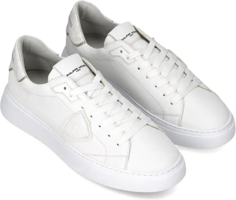 Philippe Model Paris Temple sneakers met ronde neus Wit - Foto 3
