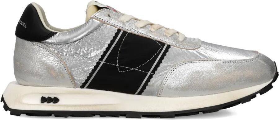 Philippe Model Paris Tour metallic leren sneakers Grijs