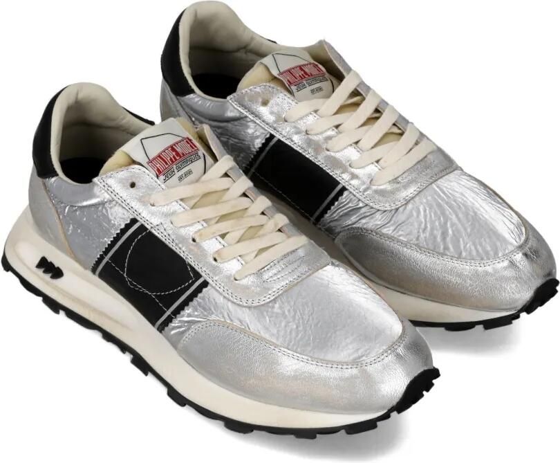 Philippe Model Paris Tour metallic leren sneakers Grijs - Foto 3