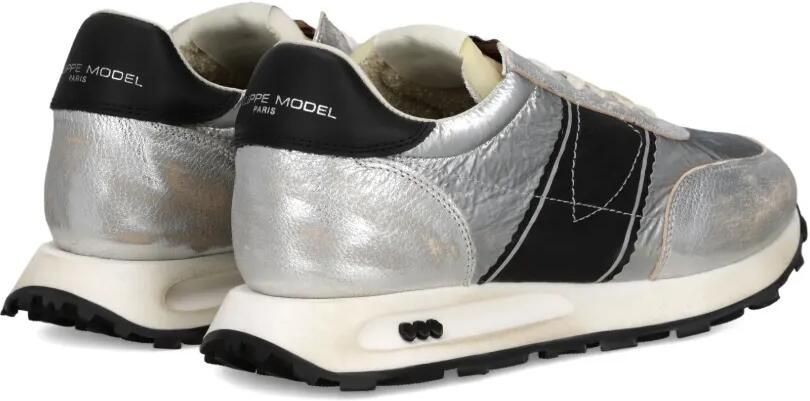 Philippe Model Paris Tour metallic leren sneakers Grijs - Foto 5