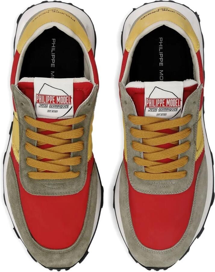 Philippe Model Paris Tour sneakers met colourblocking Rood - Foto 2