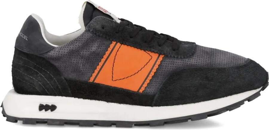 Philippe Model Paris Tour suède low-top sneakers met vlakken Grijs