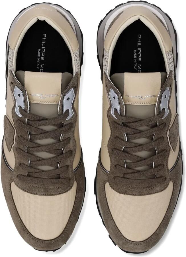 Philippe Model Paris Tropaz Haute sneakers met suède vlakken Beige - Foto 2