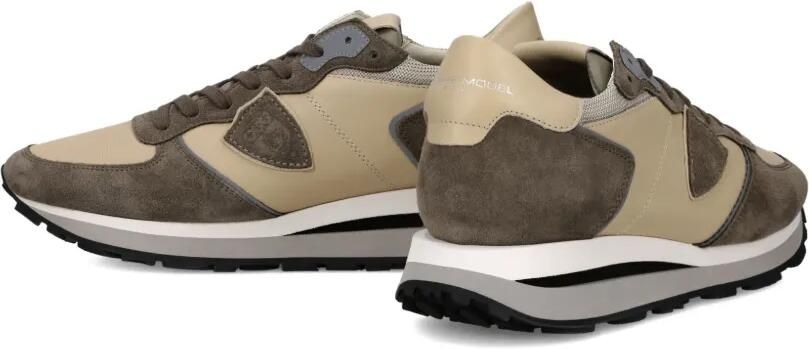 Philippe Model Paris Tropaz Haute sneakers met suède vlakken Beige - Foto 4