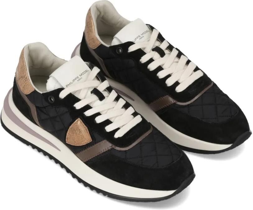 Philippe Model Paris Tropez 2.1 gewatteerde sneakers Zwart