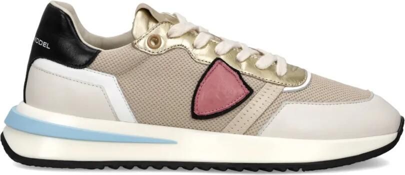 Philippe Model Paris Tropez 2.1 Low sneakers met triangel patch Beige