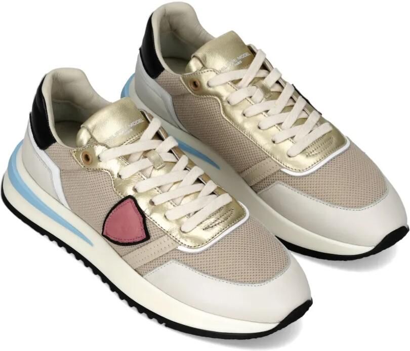 Philippe Model Paris Tropez 2.1 Low sneakers met triangel patch Beige - Foto 3