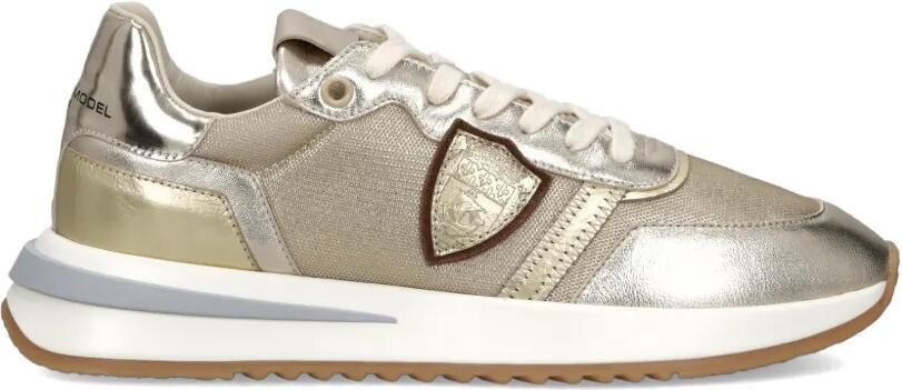 Philippe Model Paris Tropez 2.1 low-top sneakers met schildpatch Goud