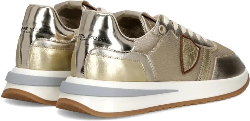 Philippe Model Paris Tropez 2.1 low-top sneakers met schildpatch Goud - Foto 4