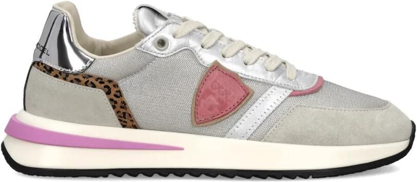 Philippe Model Paris Tropez 2.1 sneakers met dierenprint Grijs