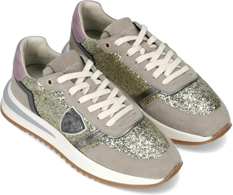Philippe Model Paris Tropez 2.1 sneakers verfraaid met glitters Goud - Foto 2