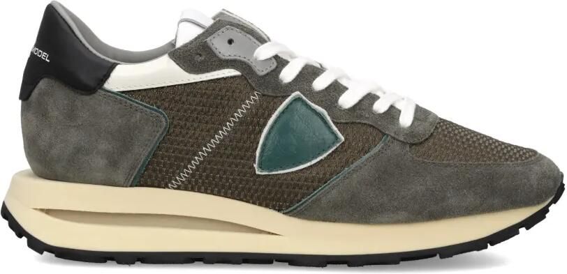 Philippe Model Paris Tropez Haute low-top sneakers met triangel patch Groen