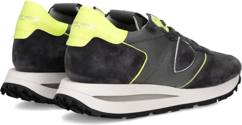 Philippe Model Paris Tropez Haute sneakers met mesh vlakken Grijs - Foto 4