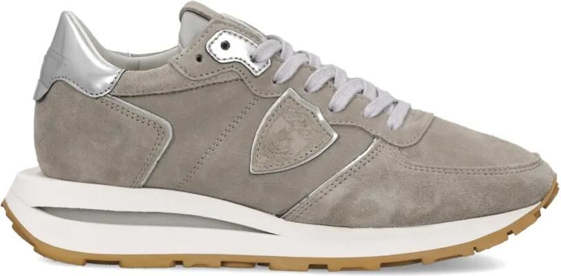 Philippe Model Paris Tropez Haute sneakers met metallic hak Grijs