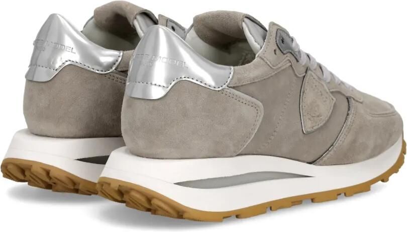Philippe Model Paris Tropez Haute sneakers met metallic hak Grijs - Foto 4