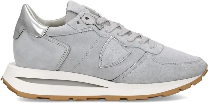 Philippe Model Paris Tropez Haute sneakers met metallic vlak Grijs