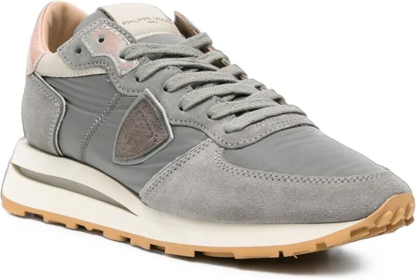Philippe Model Paris Tropez Haute sneakers met suède vlakken Grijs - Foto 2