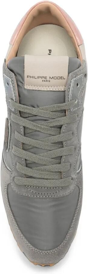 Philippe Model Paris Tropez Haute sneakers met suède vlakken Grijs - Foto 4