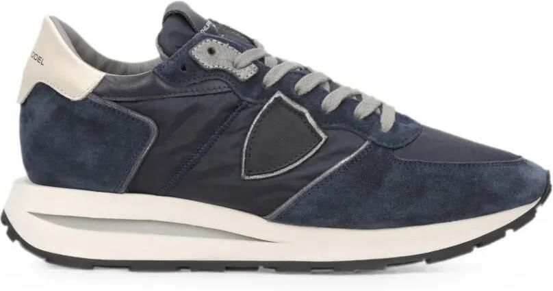 Philippe Model Paris Tropez Haute sneakers met vlakken Blauw