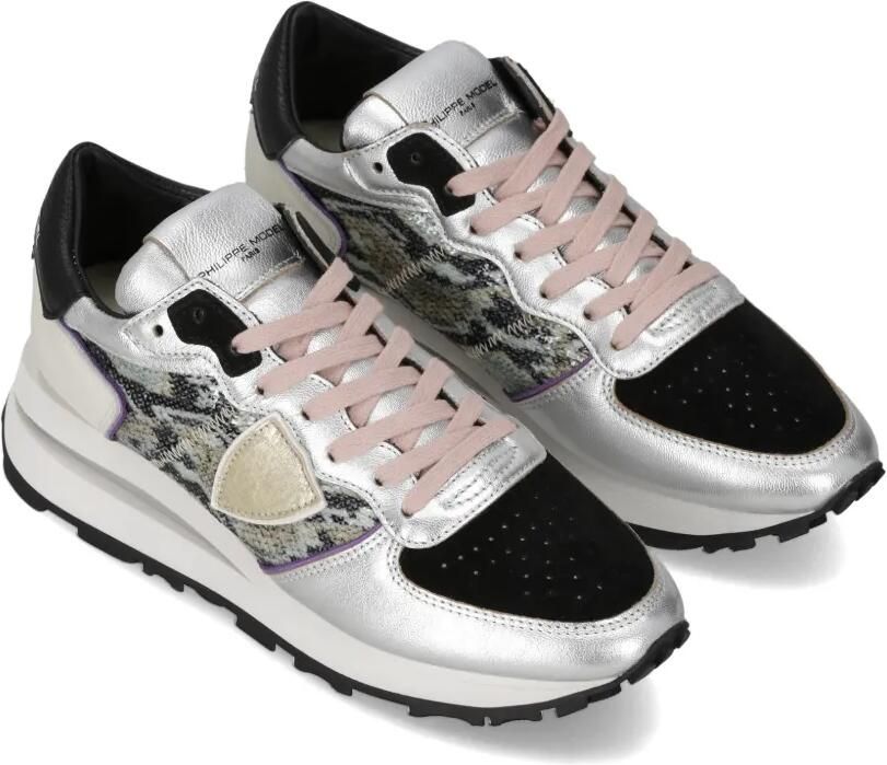 Philippe Model Paris Tropez Haute sneakers met vlakken Zilver - Foto 3