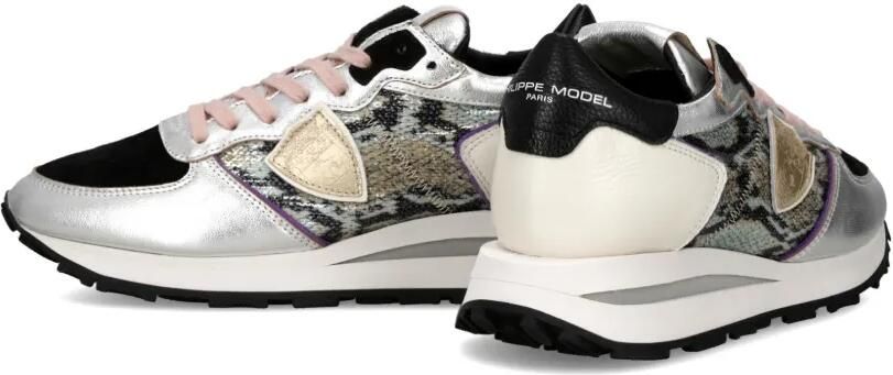 Philippe Model Paris Tropez Haute sneakers met vlakken Zilver - Foto 4