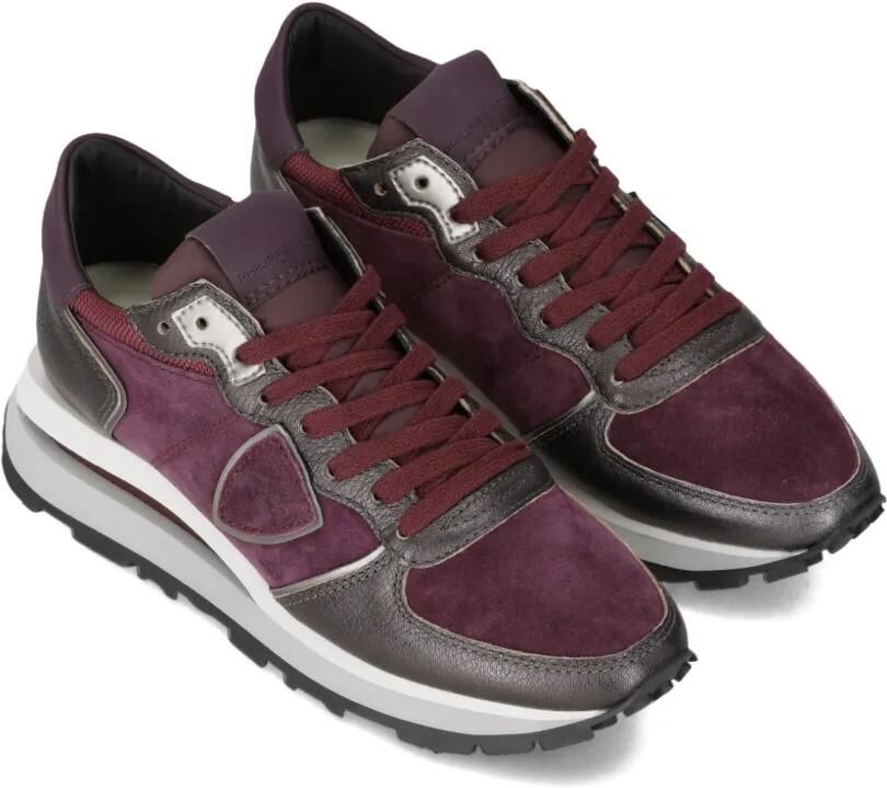 Philippe Model Paris Tropez Haute suède leren sneakers Paars - Foto 3