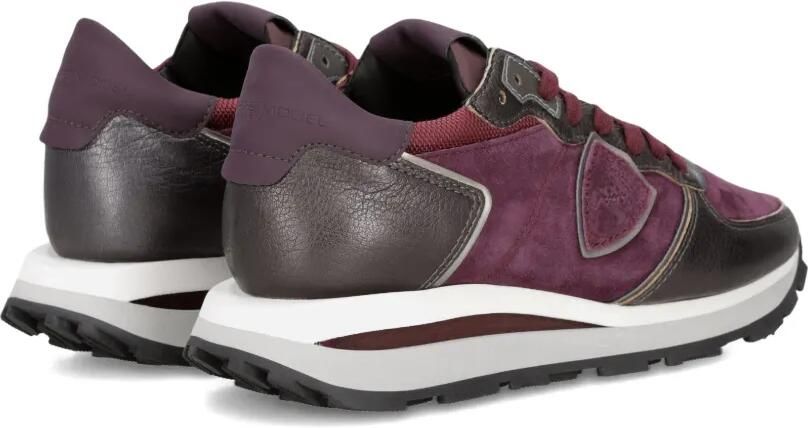 Philippe Model Paris Tropez Haute suède leren sneakers Paars - Foto 5