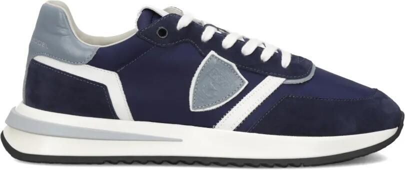 Philippe Model Paris Tropez sneakers met vlakken Blauw