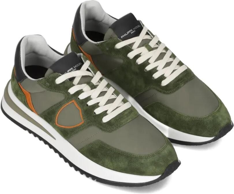 Philippe Model Paris Tropez sneakers met vlakken Groen