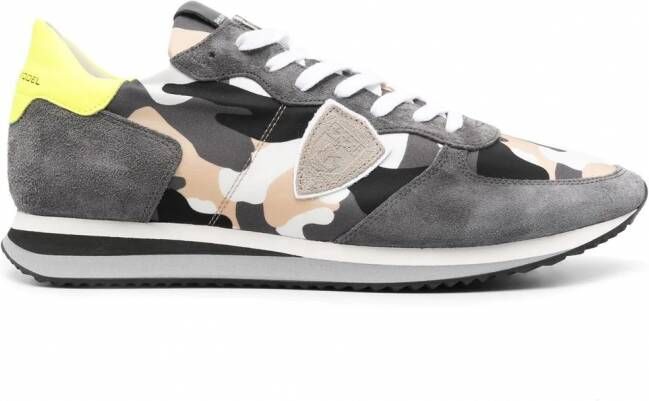 Philippe Model Paris Sneakers met camouflageprint Grijs