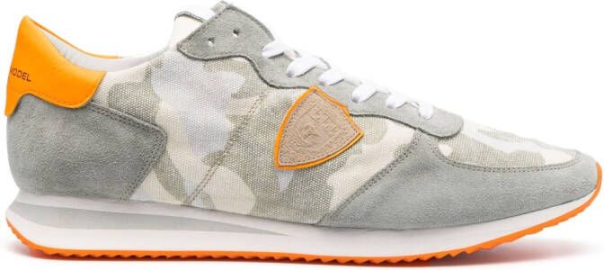 Philippe Model Paris Sneakers met camouflageprint Grijs