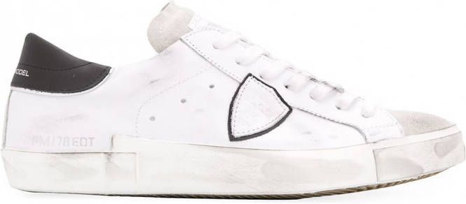 Philippe Model Paris Sneakers met gerafeld-effect Wit