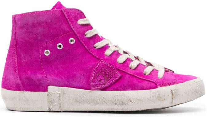 Philippe Model Paris sneakers met logopatch Roze