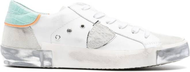 Philippe Model Paris sneakers met logopatch Wit