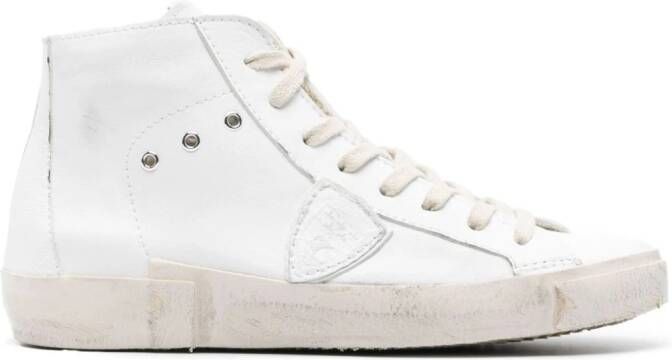 Philippe Model Paris sneakers met logopatch Wit