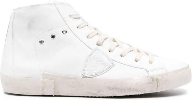 Philippe Model Paris sneakers met logopatch Wit