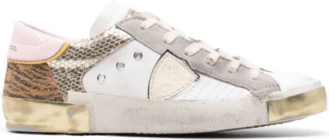 Philippe Model Paris sneakers met logopatch Wit