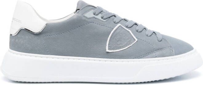 Philippe Model Paris Temple leren sneakers Blauw